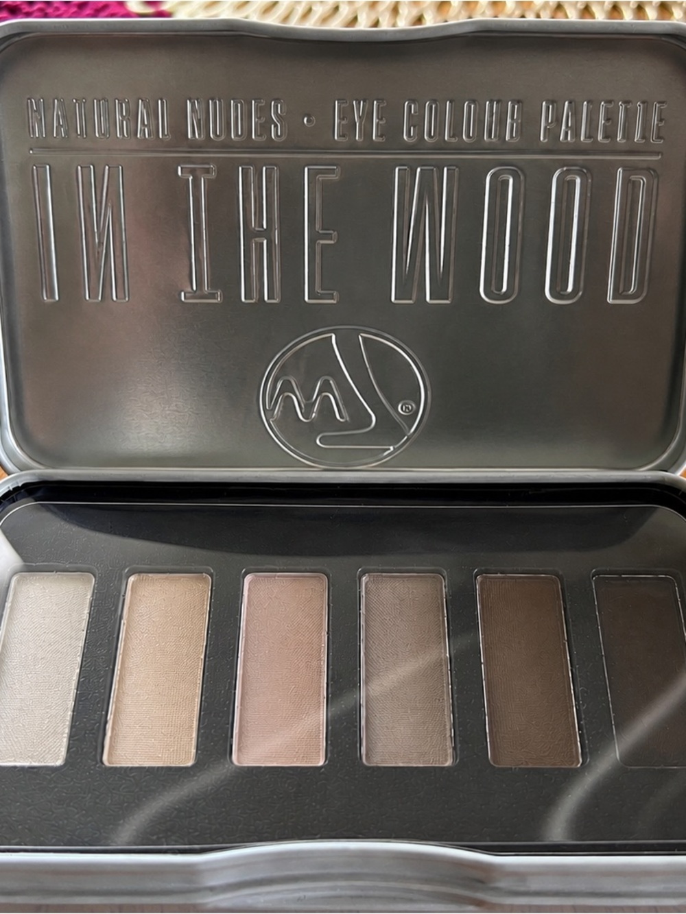 NWT W7 In The Mood Nude Eyeshadow Palette Tin Case Neutral